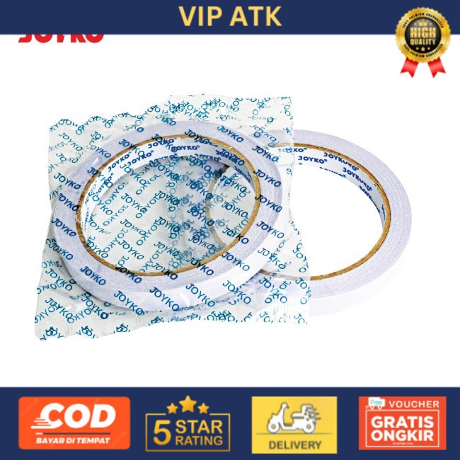 

DOUBLE TAPE DWK KECIL| putih | 1/2 inch SUPER MURAH MERIAH