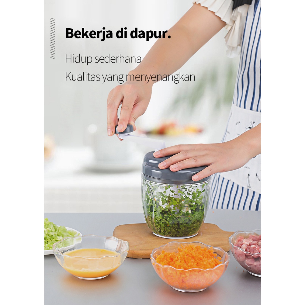 Penggiling Manual Blender Putar 900ml