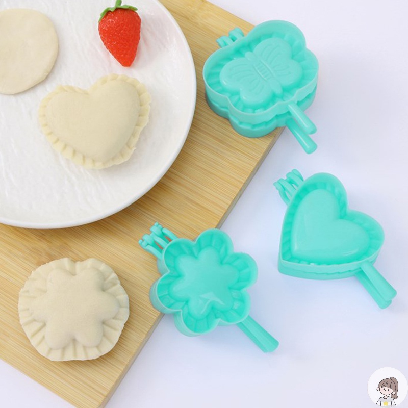 GM Cetakan Pangsit Pastel Roti Bentuk Bunga Kupu-Kupu Hati DIY Dumpling Mold