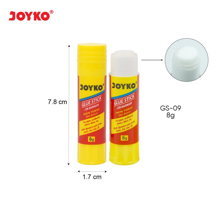 

Glue Stick Lem Kertas Batang Joyko GS-09 ~ 25 - GS-09 8g