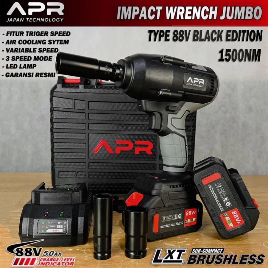 Mesin Pembuka Baut Impact Wrench APR Japan Technology 1500NM Mubarak Tech