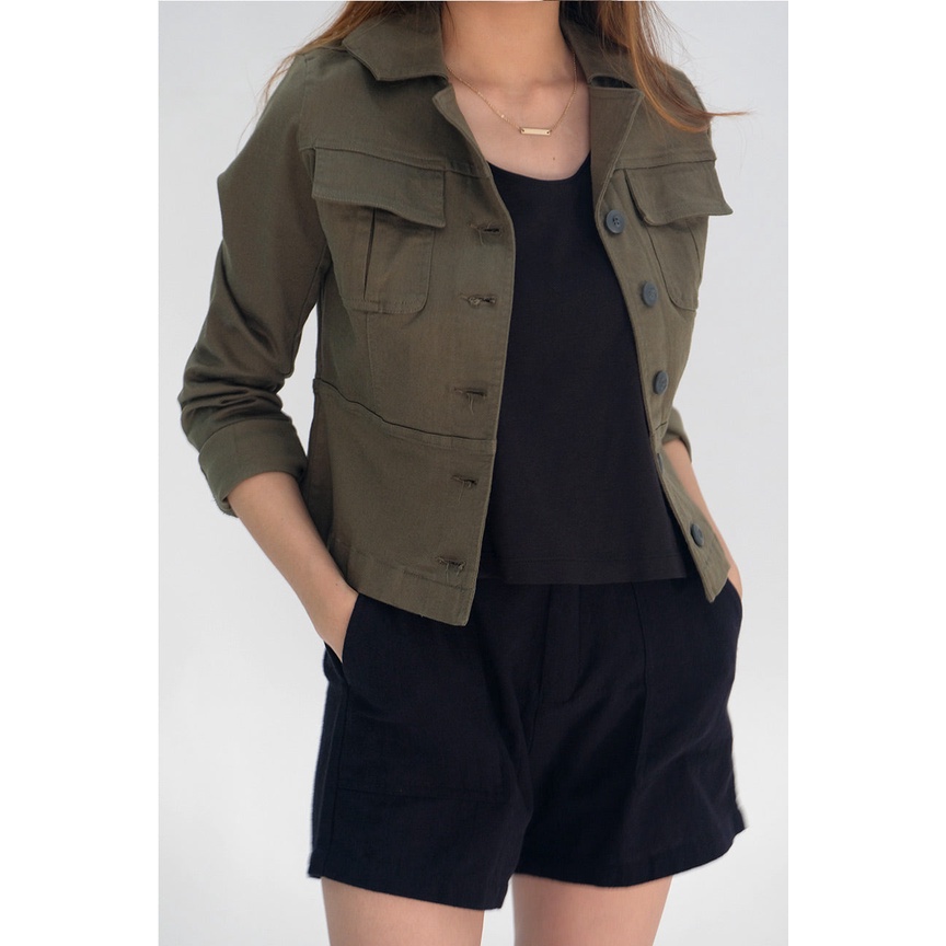 BodyTalk Cardigan Wanita Xavera Army 64021T5AR