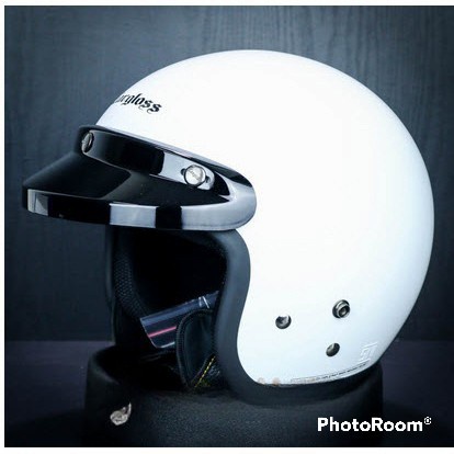 Helm retro dewasa look identik cargloss - Ungu, helmnya saja