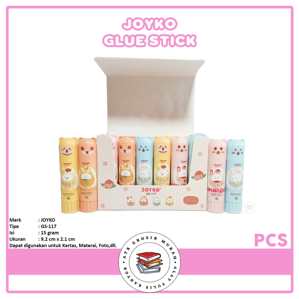 

JOYKO - Lem Batang Glue Stick GS-117 Damarudoll - Pcs