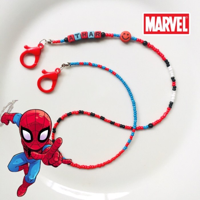 Strap masker anak karakter Marvel Spiderman - Tali masker laki laki - dewasa
