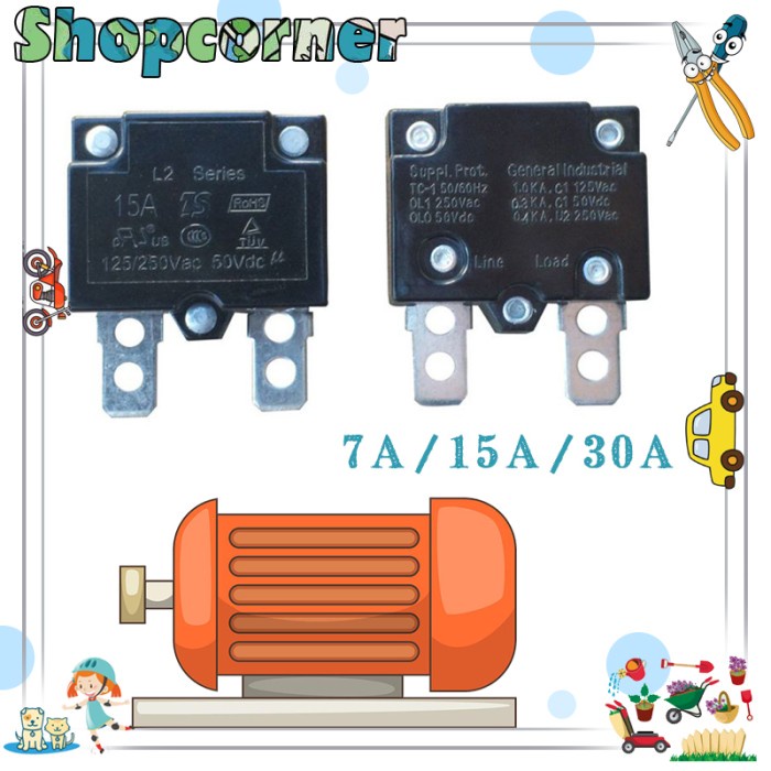✨Murah✨ -7A 15A 30A Relay Mobil Aki Sekring Mobil Aki Anak Relay Motor Aki - 7A