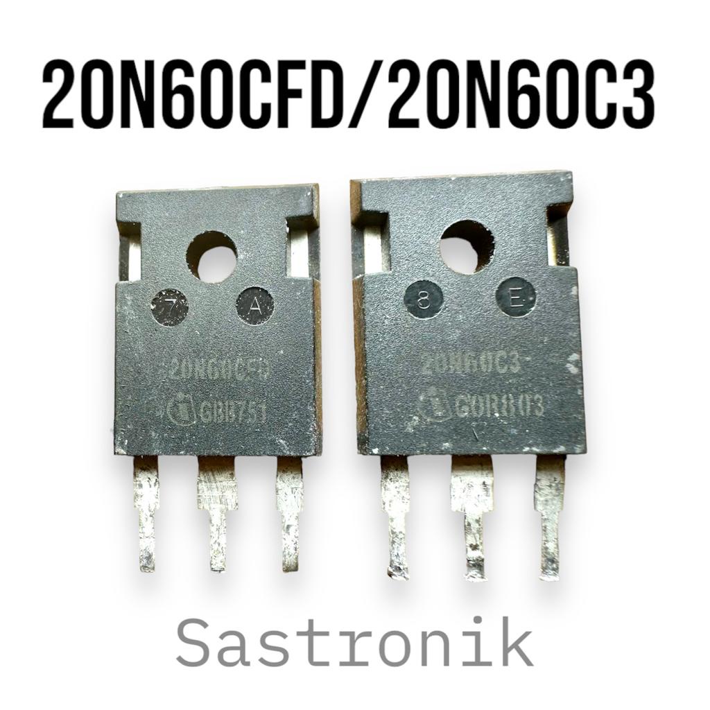 mosfet 20n60c3 20n60cfd cabutan original ready