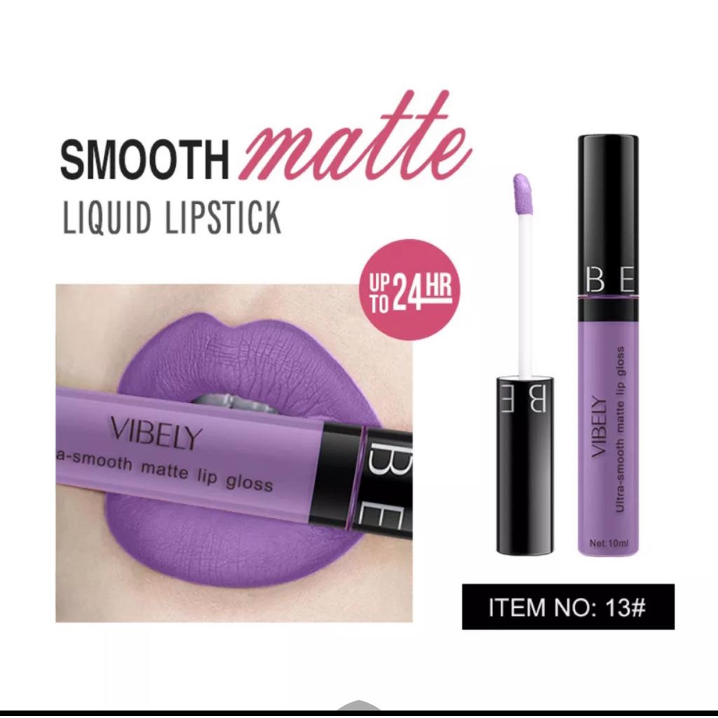 LIPSTIK UNGU SERIES IMPORT LIP CREAM MATTE SMOOTH TAHAN LAMA