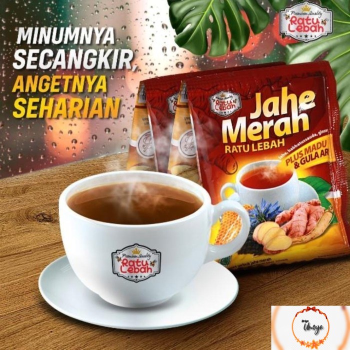 

Jahe Merah Super Plus Madu Dan Gula Aren Ratu lebah isi 12 sachet