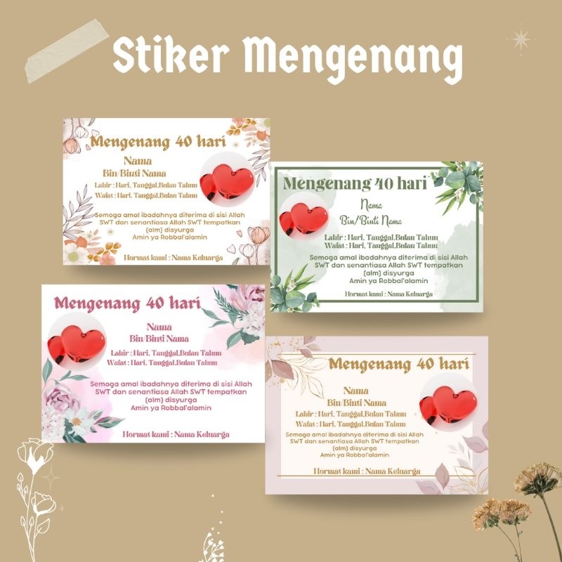 

Cetak Stiker Mengenang/Mengenang 40/100/1000 hari