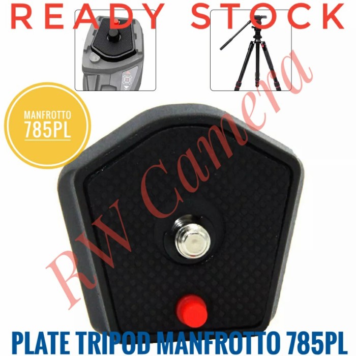 Plate Tripod Manfrotto 785PL Quick Release Plat Modo Digi Tripod 785B DC659 Manfroto Dudukan Tripod 