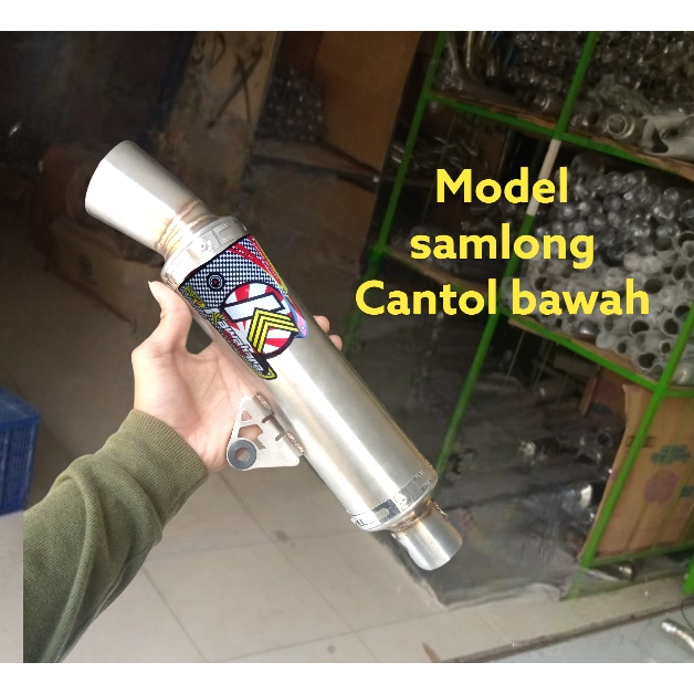 slincer knalpot racing kawahara cantol bawah model samlong sunmori corong thailand inlet 50 inlet 38