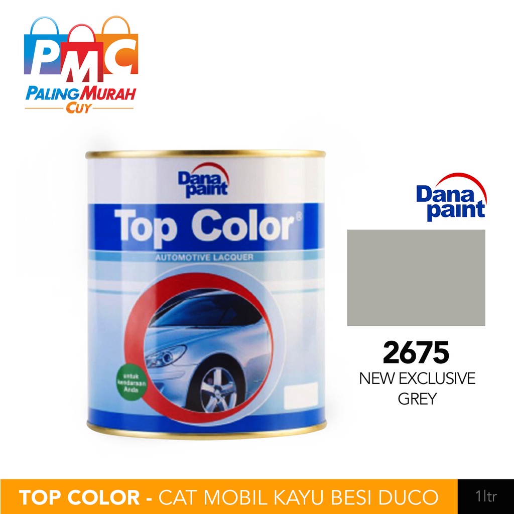 TOP COLOR 2675 New Exclusive Grey - Cat Mobil Kayu Besi Duco