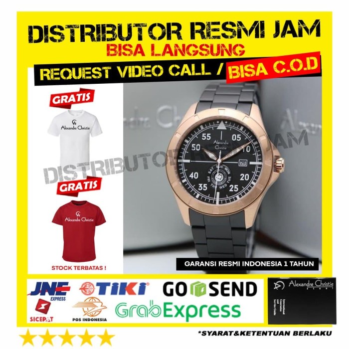 GARANSI RESMI 12 BULAN ALEXANDRE CHRISTIE AC6537ME AC 6537 AC6537