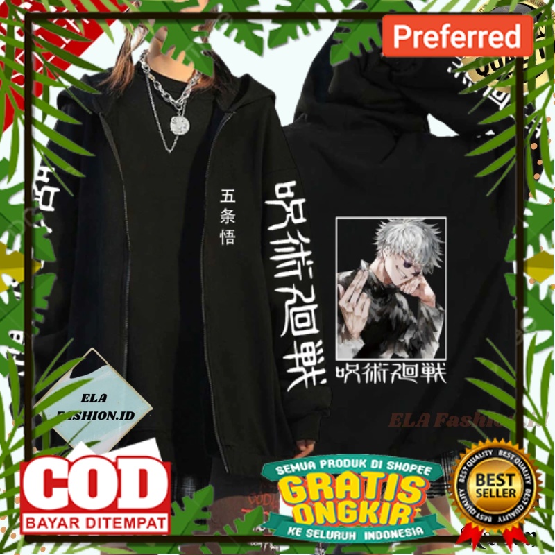 SUPER BIG PROMO /Jaket Hoodie Anime Jujutsu Kaisen Gojo Satoru Yuji Itadori  Jaket Itadori Yuji