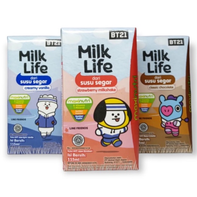 

Milk Life UHT dari susu segar 115 Ml ORIGINAL