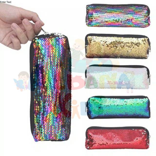 

COD Cosmetics Case / Kotak Pensil Sequin Impor