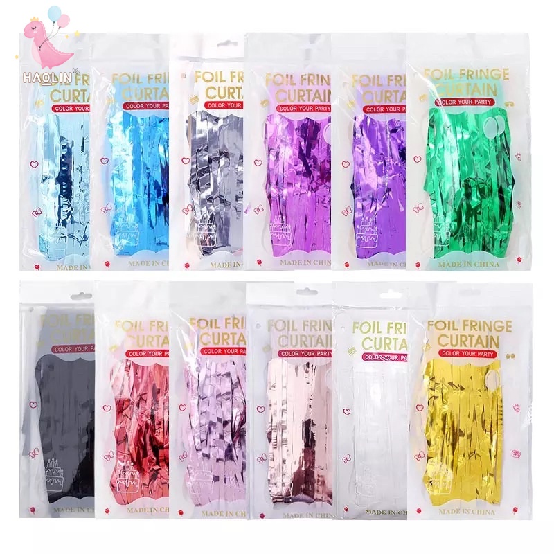 TIRAI RUMBAI FOIL ULANG TAHUN UK 2x1 METER -HL