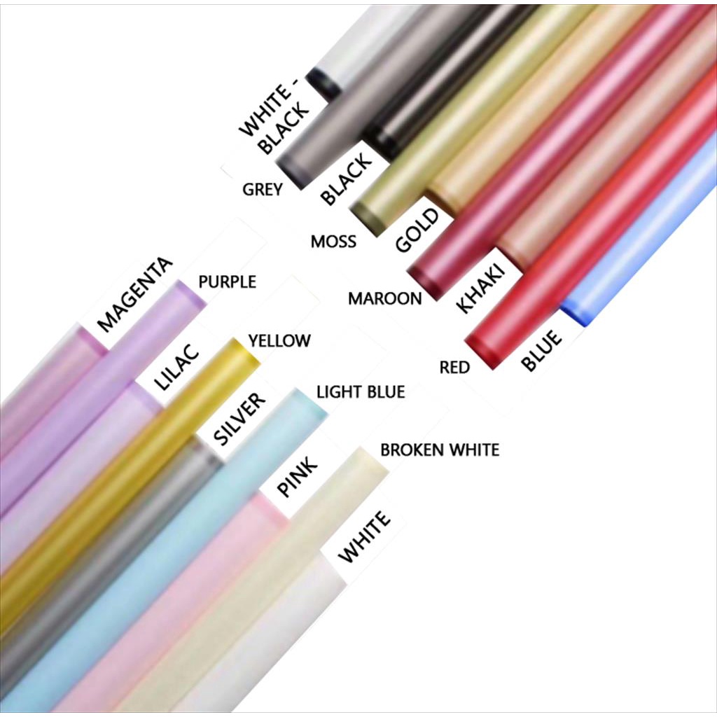 

[1 LEMBAR] Color Border Transparent Cellophane Flower Wrapping Paper/Kertas Bungkus Buket Bunga