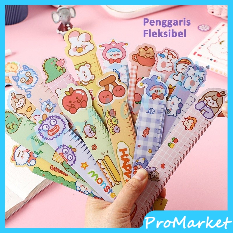 

PRO Pengaris Lentur Flexible Magnet Motif Lucu Pengaris Anak Sekolah / Penggaris Magnet animal lucu Ruler lucu