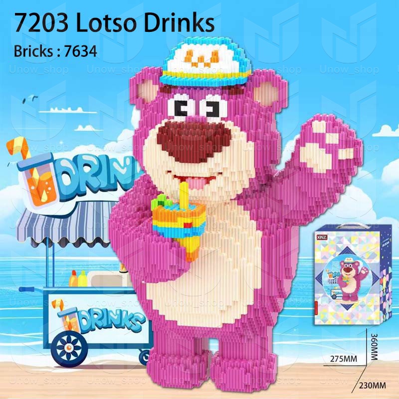 Nano Block LARGE LOTSO & PANDA Series| Bricks education Nano Block