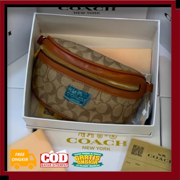 TAS WANITA KEREN IMPORT KEKINIAN MURAH MERIAH /[FREE BOX] COACH WAISTBAG Tas wanita tas terlaris tas