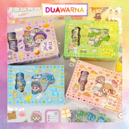 

DuaWarna Stiker Roll Set 2D Stiker Buku Stiker Botol Roll SET ( 1 Box 4 Roll 4 Lembar )