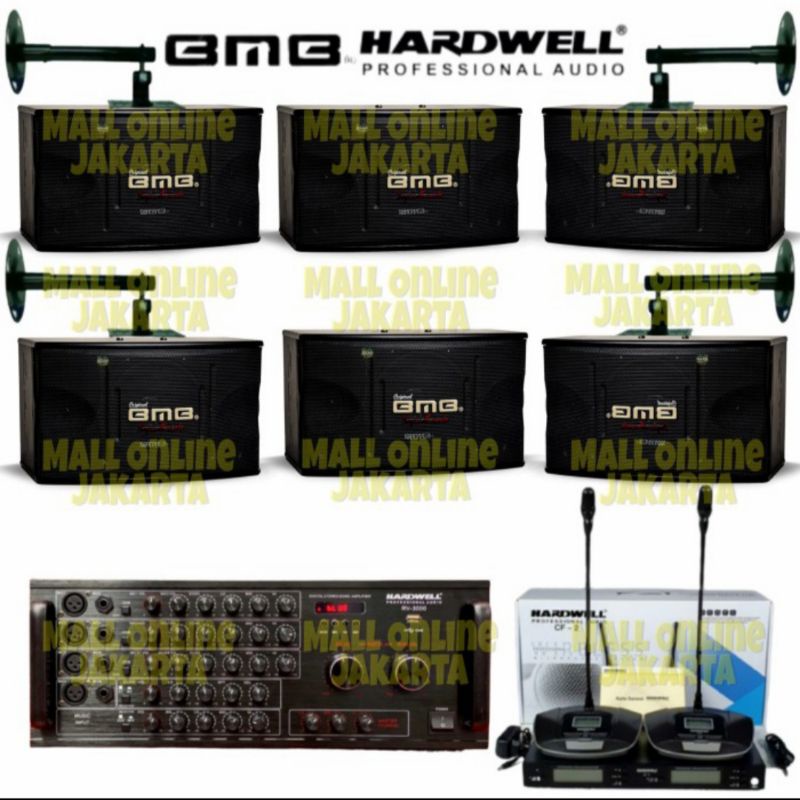 Paket Sound System BMB 10Inch Ruangan Indoor Original Hardwell