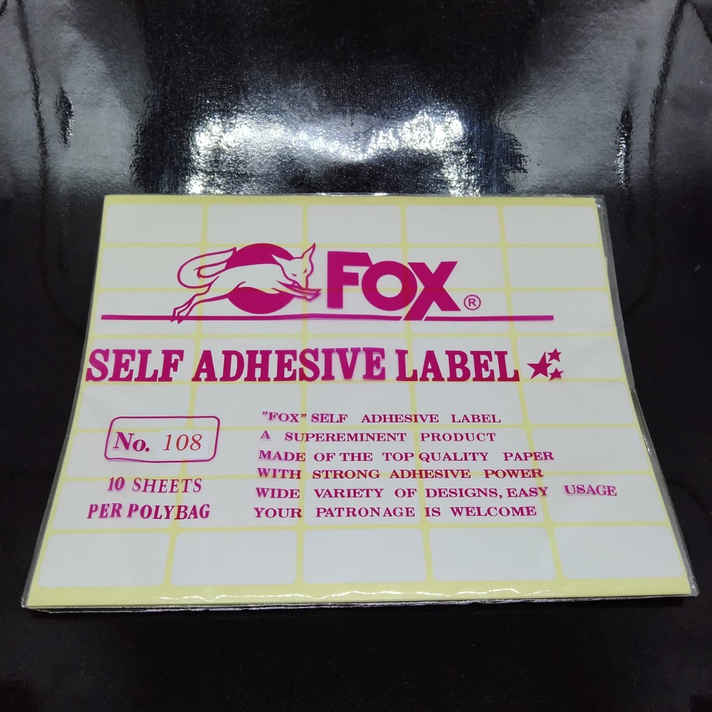 

FOX LABEL 108