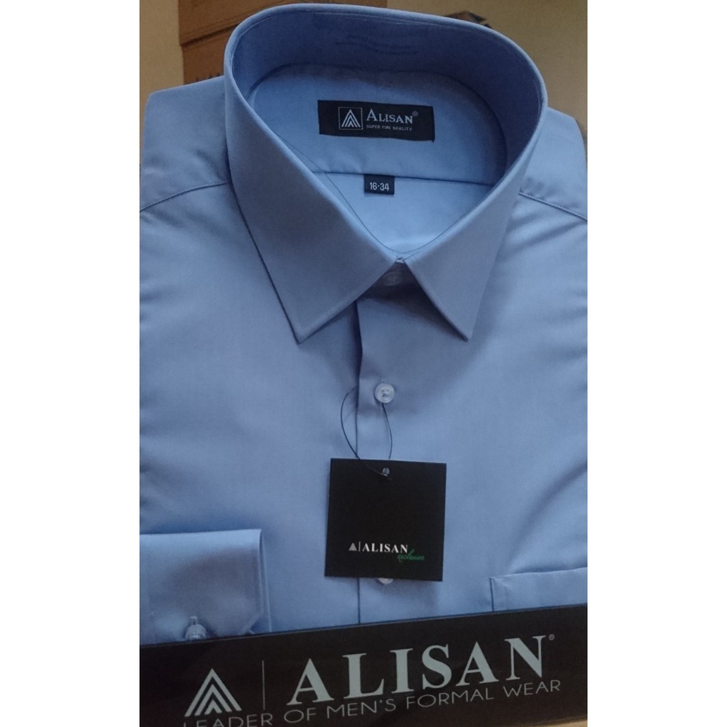 ALISAN Original Kemeja Polos Lengan Panjang - REGULER //BIRU - 3 / B-3//