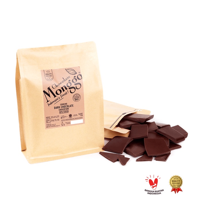 

Promo Termurah Chocolate Monggo | Dark Chocolate 58% Cocoa 1kg | Coklat Bahan Masak - Dark 58% Cocoa