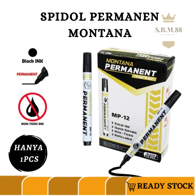 

SM88 -F214- Spidol MP12 Montana - Spidol Perpcs - Spidol Permanent - Spidol Papan Tulis
