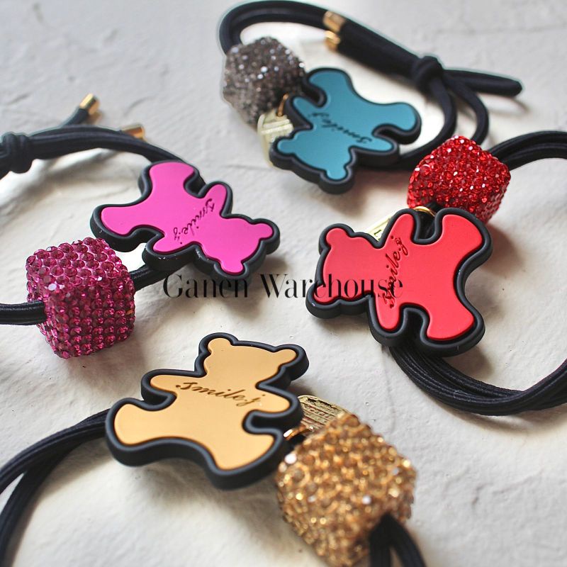 [GW] Ikat Rambut Beruang Premium Warna 1 pc Aksesoris