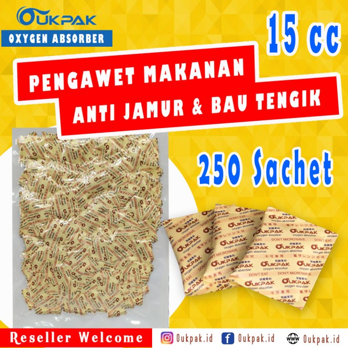 

Promo Termurah Oxygen Absorber - OUKPAK 15cc Pengawet Makanan Oksigen Food Grade
