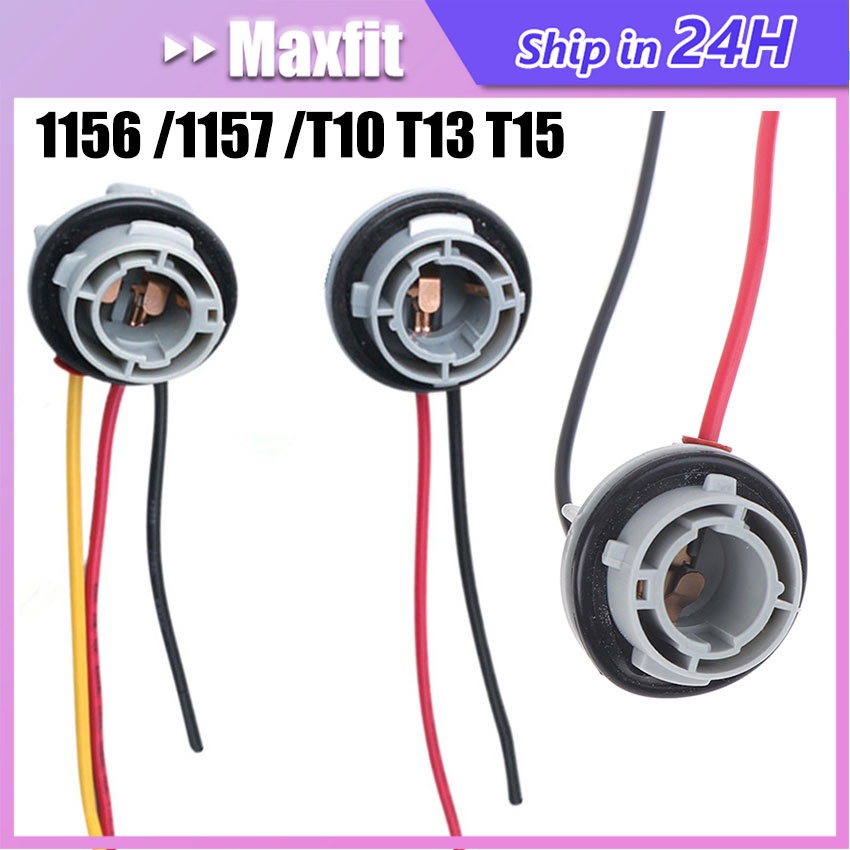 Soket Lampu Sein Mobil Fitting Bohlam Rem Sen Kaki 2 Kaki 3  1156 / 1157 / T10 / T13 / T15 Adapter S