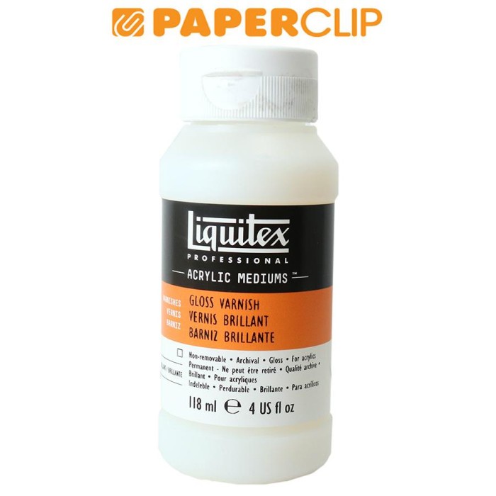 

VARNISH ACRYLIC LIQUITEX GLOSS 118ML 6204LQ