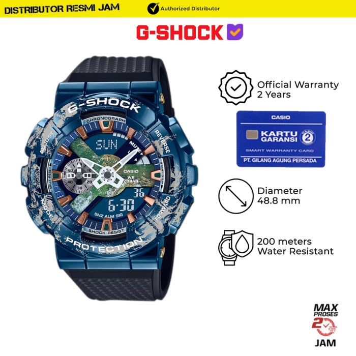 GShock GM-110EARTH-1ADR GM-110EARTH GM110EARTH Garansi Resmi 2 Tahun