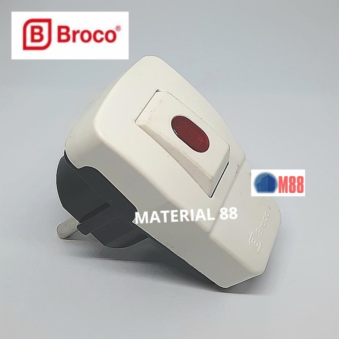 BROCO Steker Saklar Lampu - Colokan Stop Kontak On Off