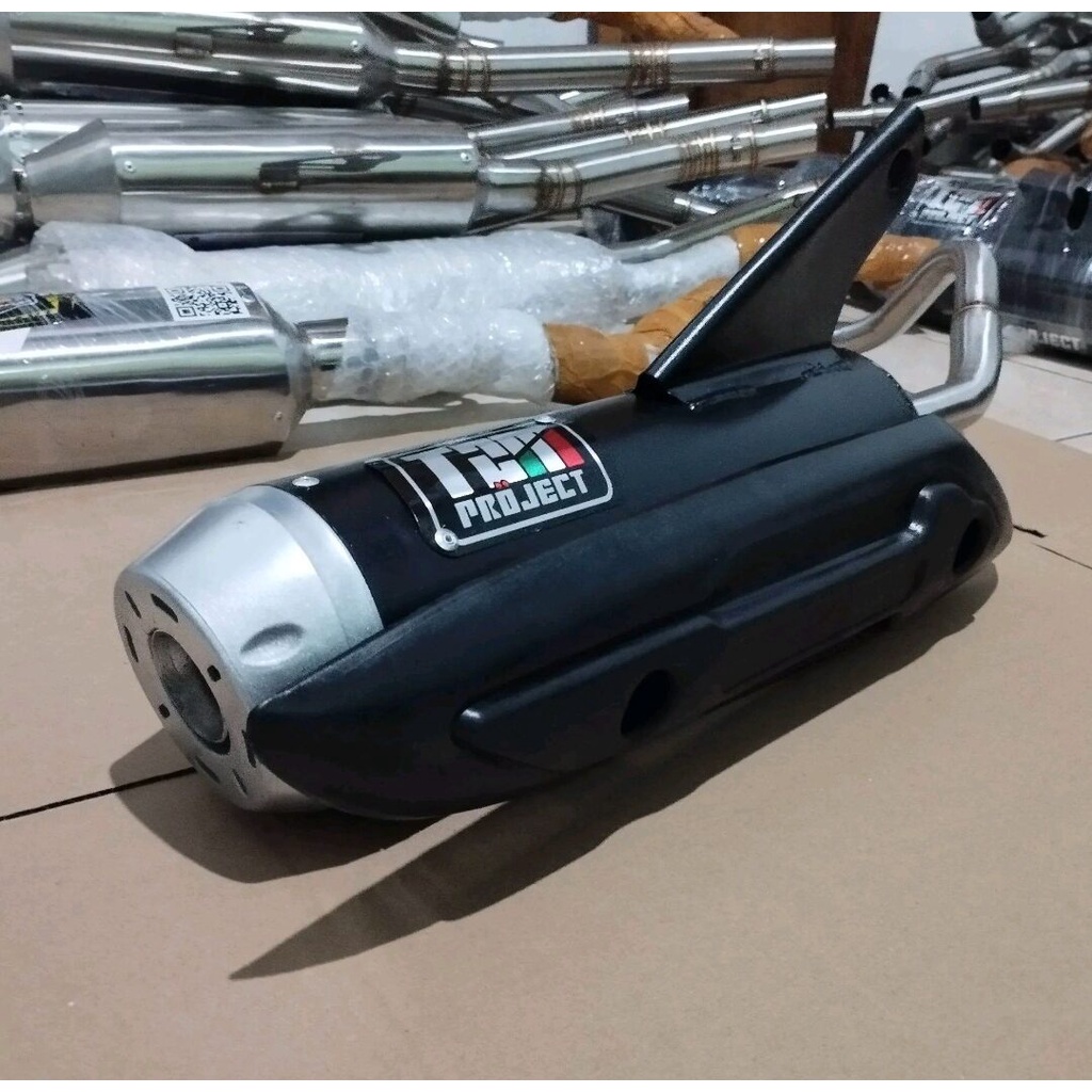Knalpot Copy TZM Beat Scoopy Genio Vario Mio End Muffler Copy CMS
