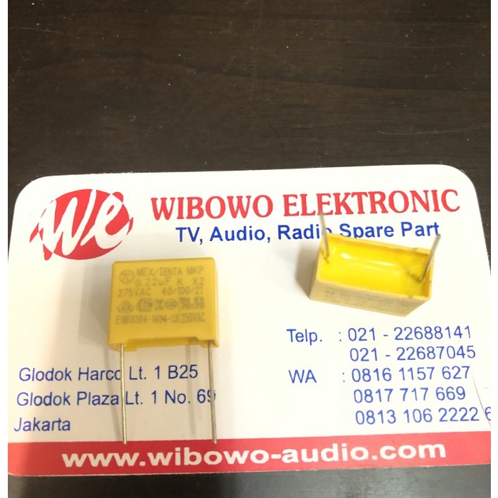 MKT 224 275V 0.22uf 275volt 220n WB27