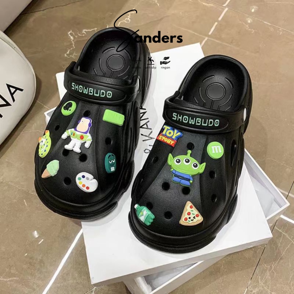 Sanders Sandal Kodok Wanita Sandal Kesehatan Sandal Kodok Jiblitz Sandal Baim Sendal Fuji Crocs Jibb