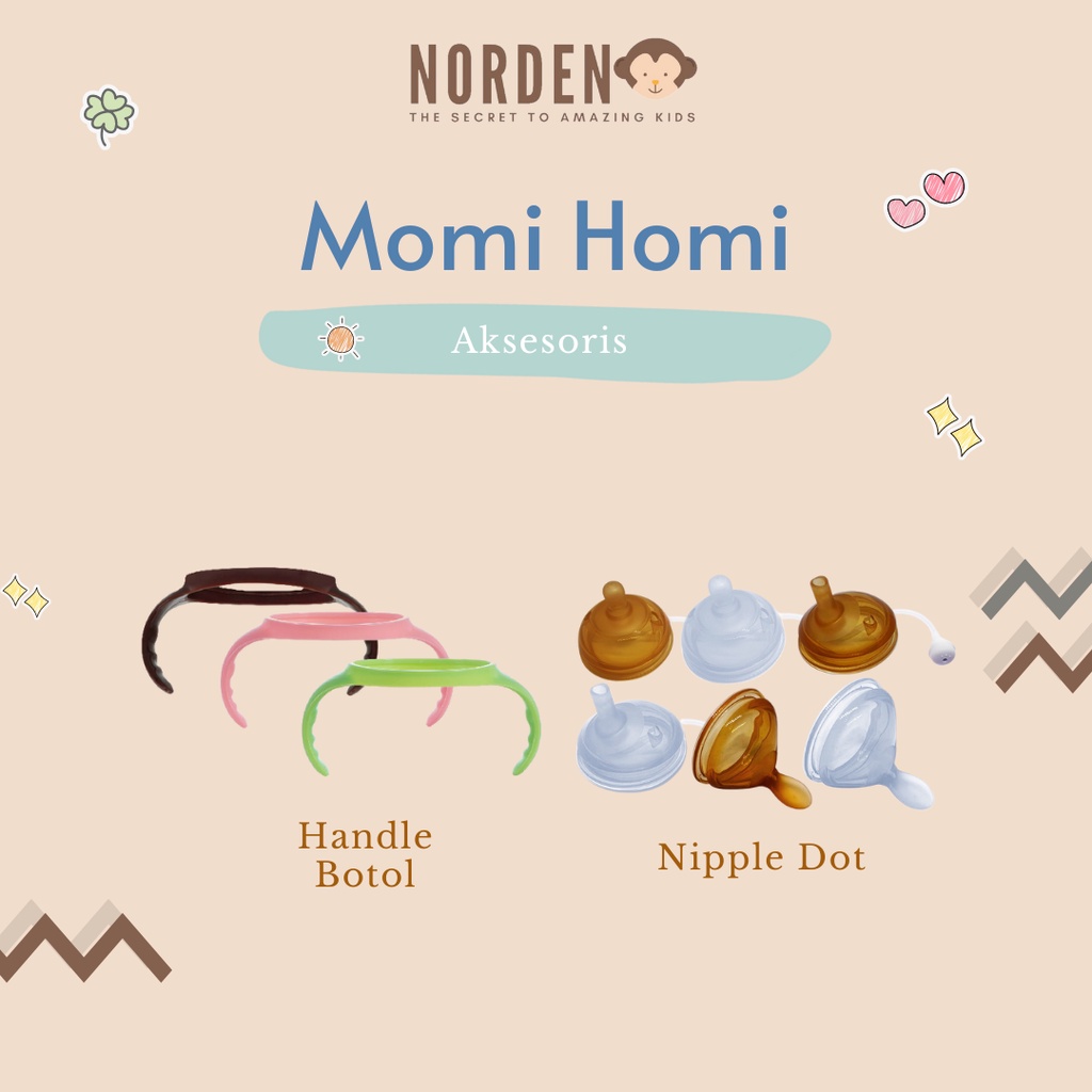 [ND] Momi Homi Aksesoris Botol Dot Susu Bayi Gagang Pegangan Botol