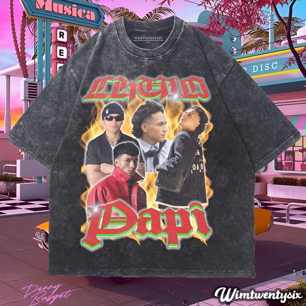 Wimtwentysix “Kaos oversize jefri nichol papi chulo” kaos oversized washing | vintage tee