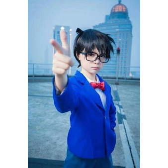 Kostum Detective Conan Cosplay Wibu Anime Jepang Anak Dewasa