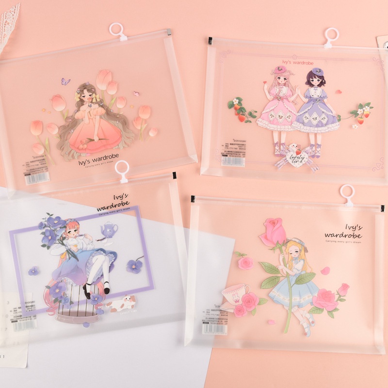 

Map Plastik Zipper Lock Expanding File / Folder File Anime Princess Amyra Dharma