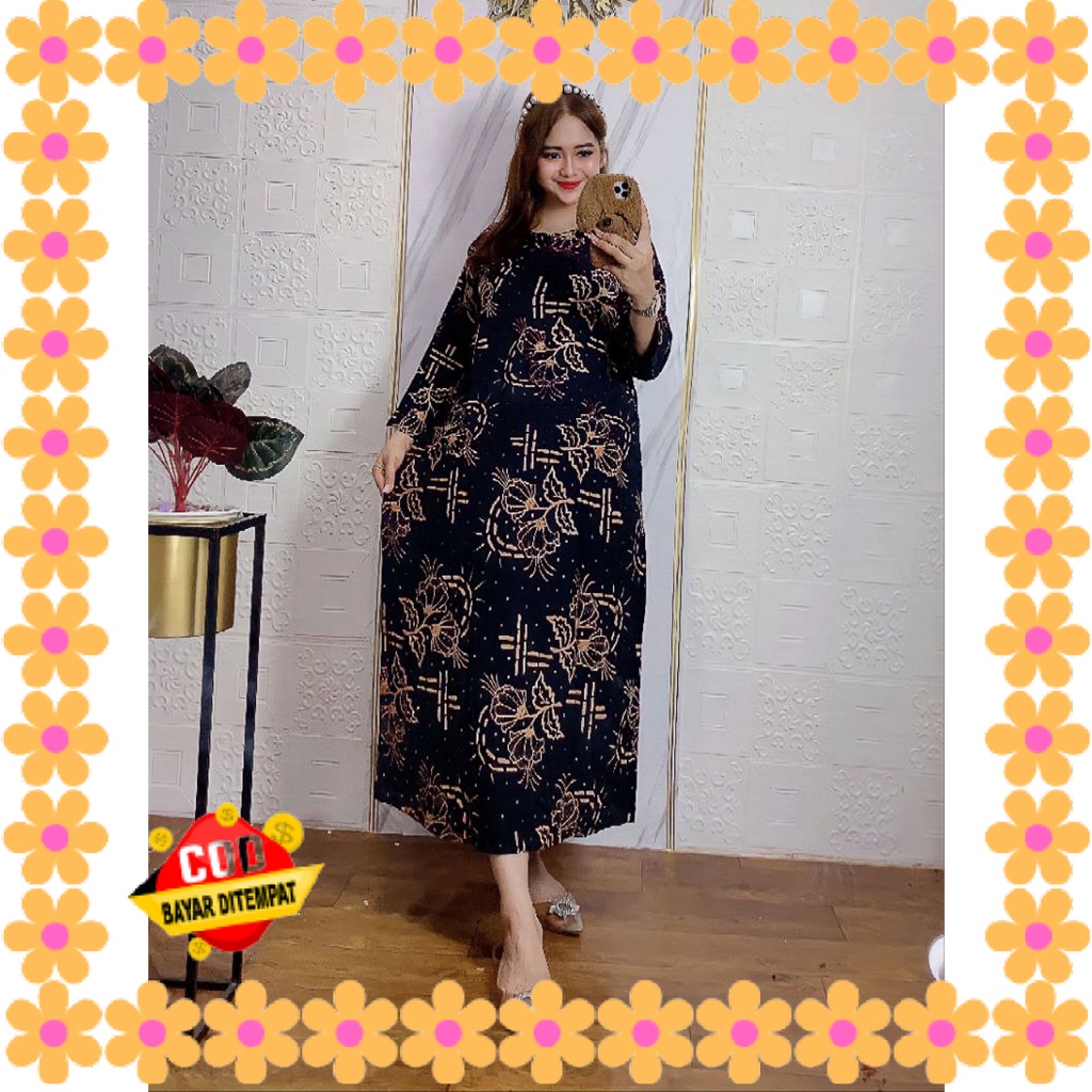 PAKAIAN WANITA TIDUR HARIAN BUSUI JUBAH PANJANG / Daster Lengan Panjang Ibu Ibu Busui Kekinian Terba