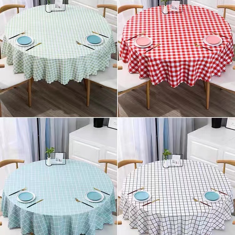 Taplak meja bulat kecil  Ukuran  :Berdiameter 152 cm/taplak meja bulat besar bebas cuci minyak tahan