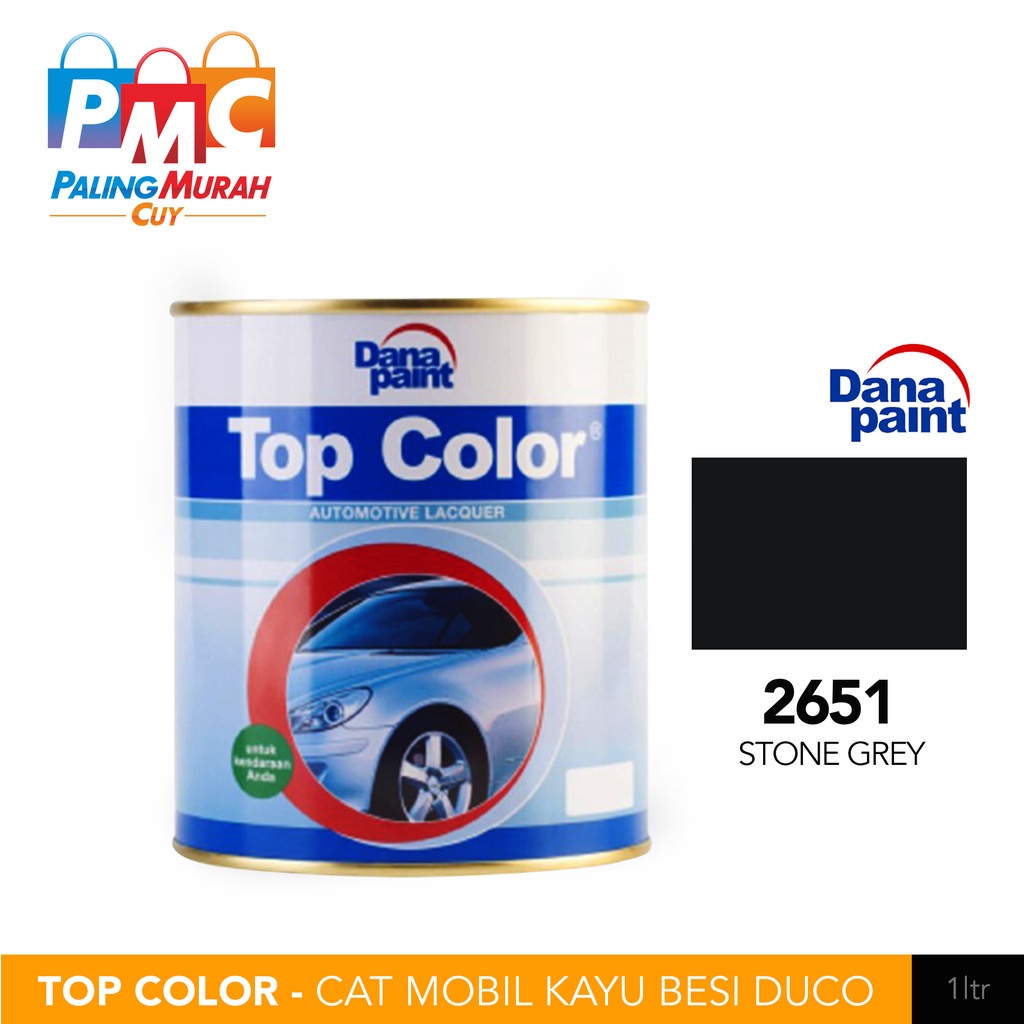 TOP COLOR 2651 Stone Grey - Cat Mobil Kayu Besi Duco