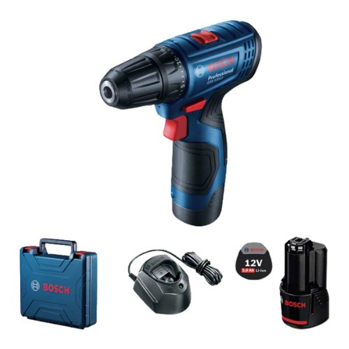 Mesin Bor Obeng Baterai Bosch GSR 120-Li Cordless Drill / Bor Charger 12V