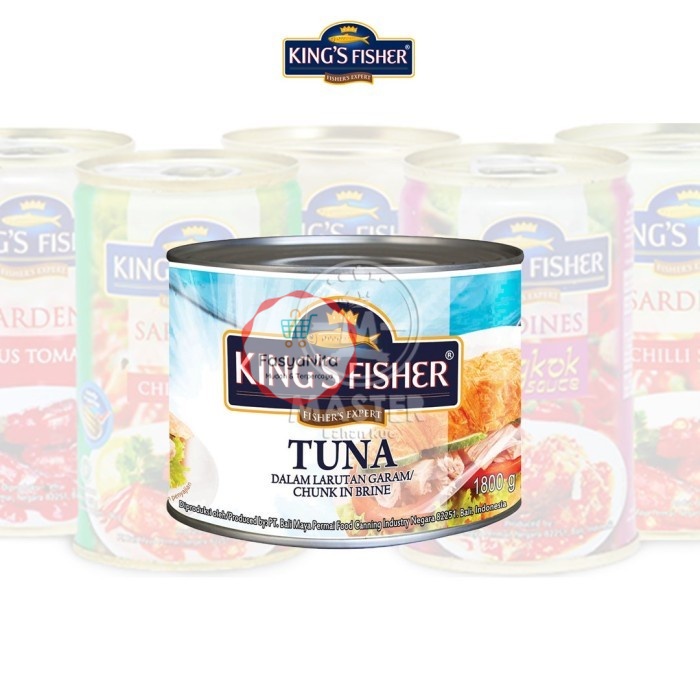 

King's Fisher Tuna dalam Air Garam / Tuna in Brine / Tuna in Oil Dagin - Chunk in Brine - FasyAnita Mart Denpasar